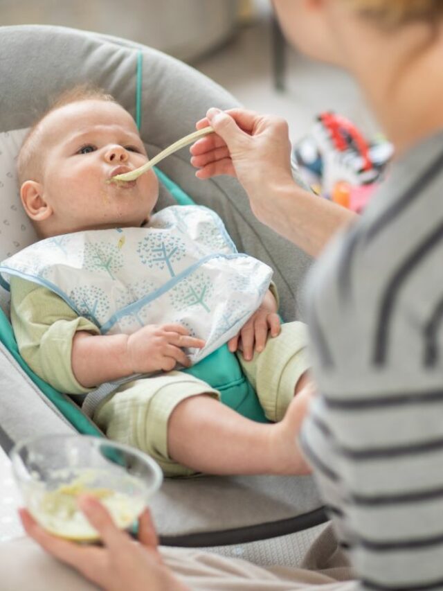 Introdução alimentar para o bebê.